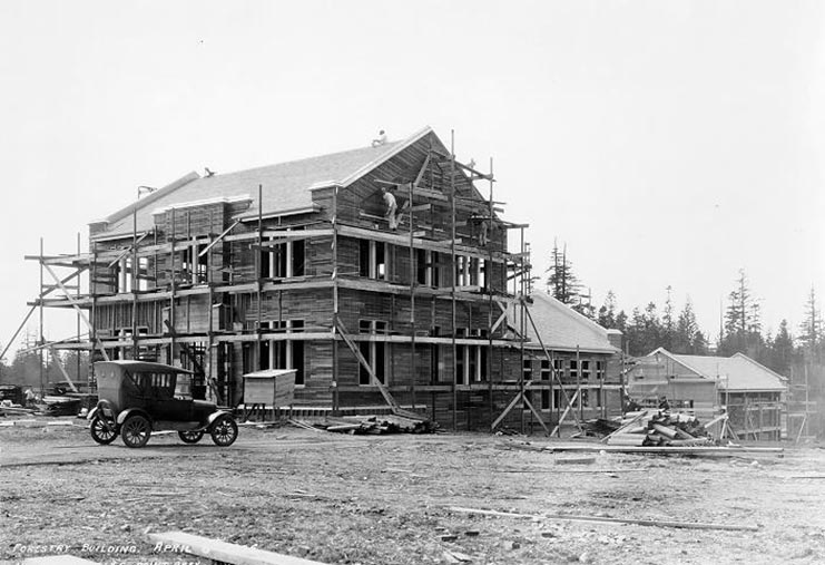 Construction of Forestry Building, 1925
